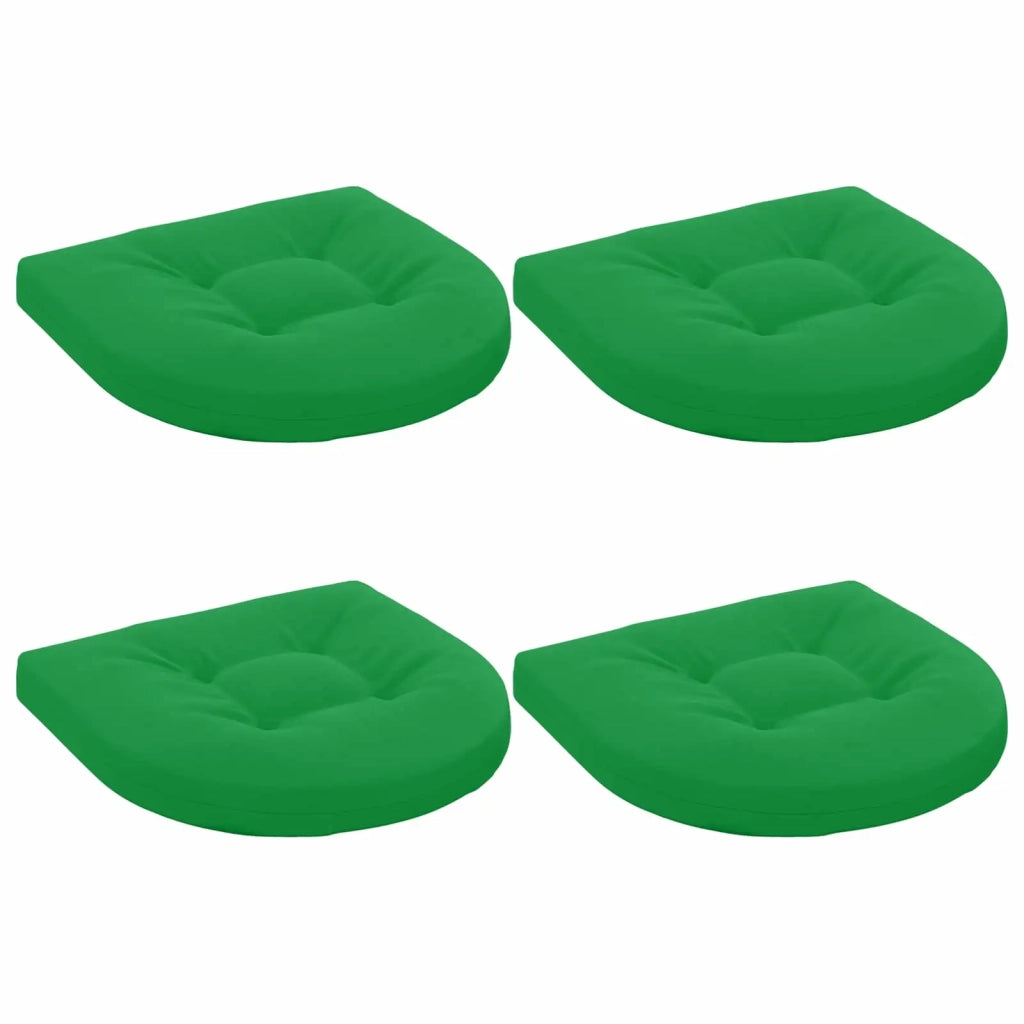 Cuscini per Sedia in 4 Pezzi 4 pz 100% Poliestere Verde 945330