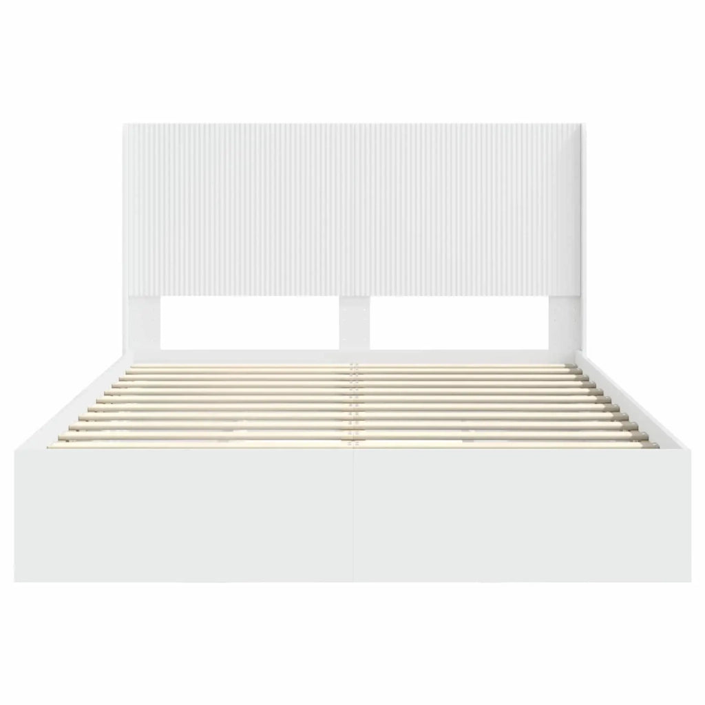 Letto da camera | Struttura del letto con stoccaggio e testata 3 pcs