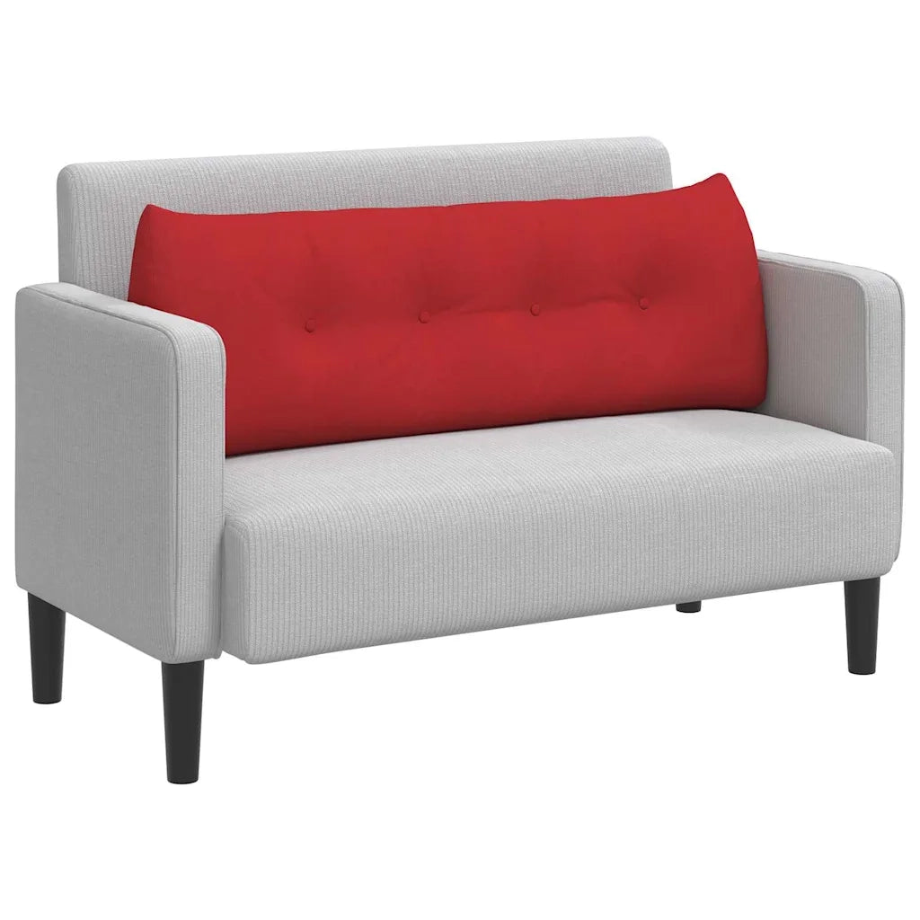 Cuscino per Schiena Rosso 140 x 24 x 50 cm Tessuto 42014511