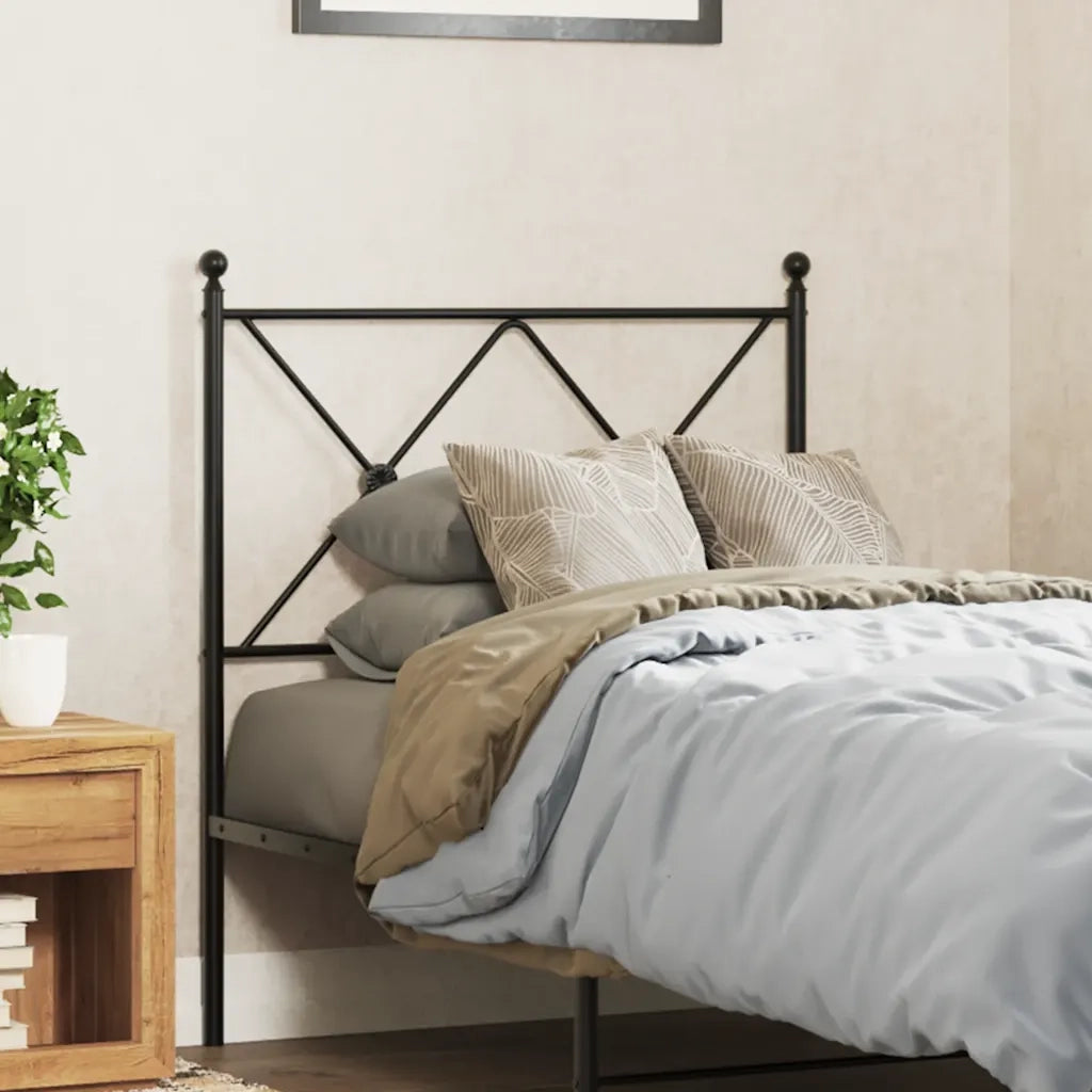 Testiera di Ricambio in Metallo Nero 75 cm 376528