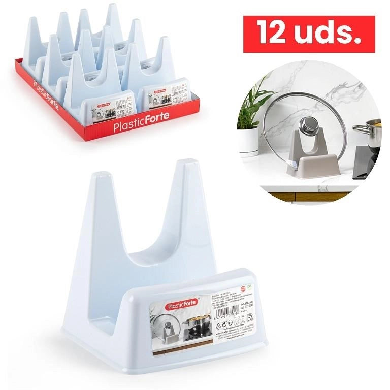 Portacoperchi in Plastica Singolo Bianco