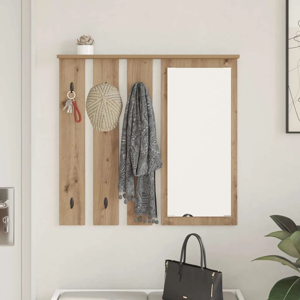 Appendiabiti a muro rovere artigianale 84 x 10 x 80 cm CFW3294394