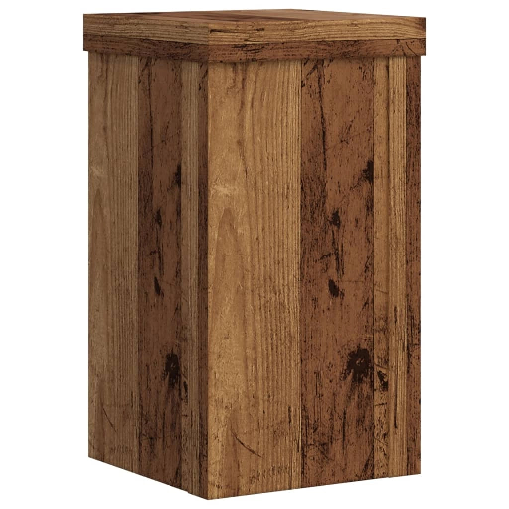 Portavasi mobili per fiori set da 2 legno di recupero legno ingegnerizzato marrone 02_0045369