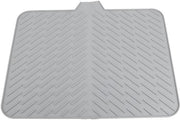 Mat di asciugatura per piatti in silicone - Mat di asciugatura con superficie antiscivolo - Mat di asciugatura per piatti - Mat di asciugatura per piatti - Dimensioni 43 x 58 cm - Facile da pulire