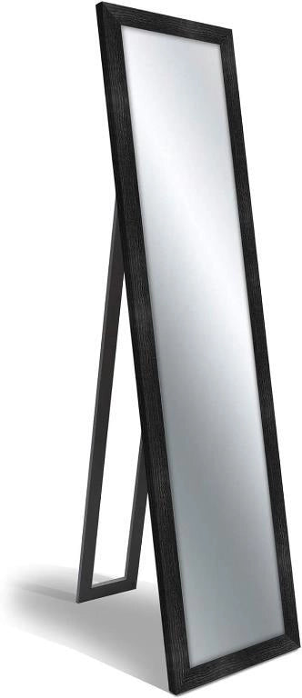 Specchio da Terra con Piede Floor Mirror Boston Black Nero 40 x 160 cm