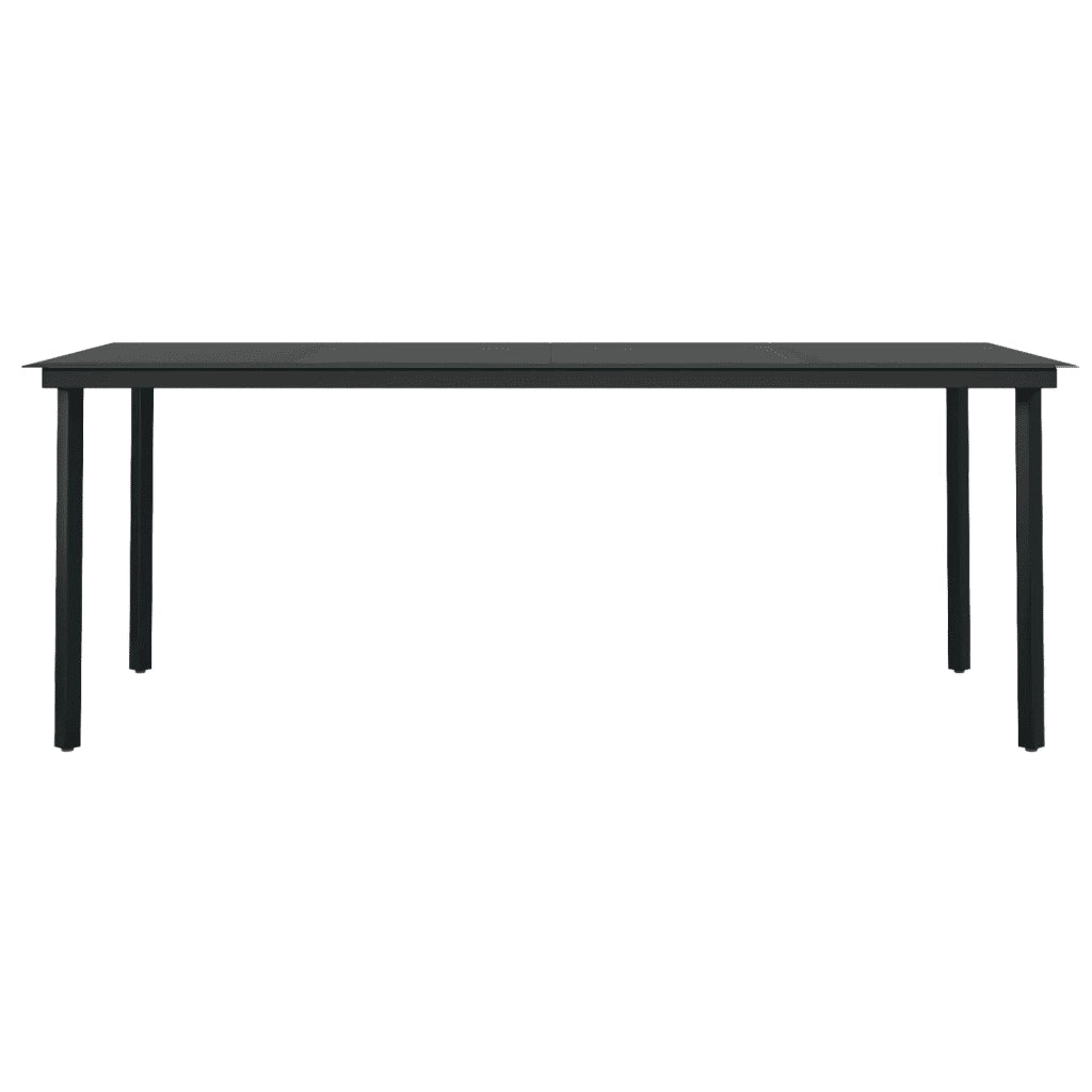 Set Mobili da Pranzo per Giardino 7 pz Nero 3099153