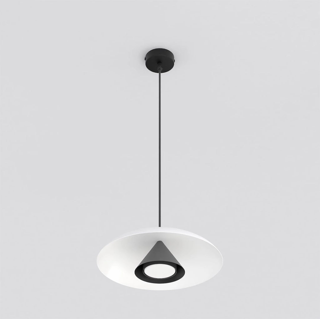 Lampada a sospensione BABEL 1xGX53 bianco nero Emibig