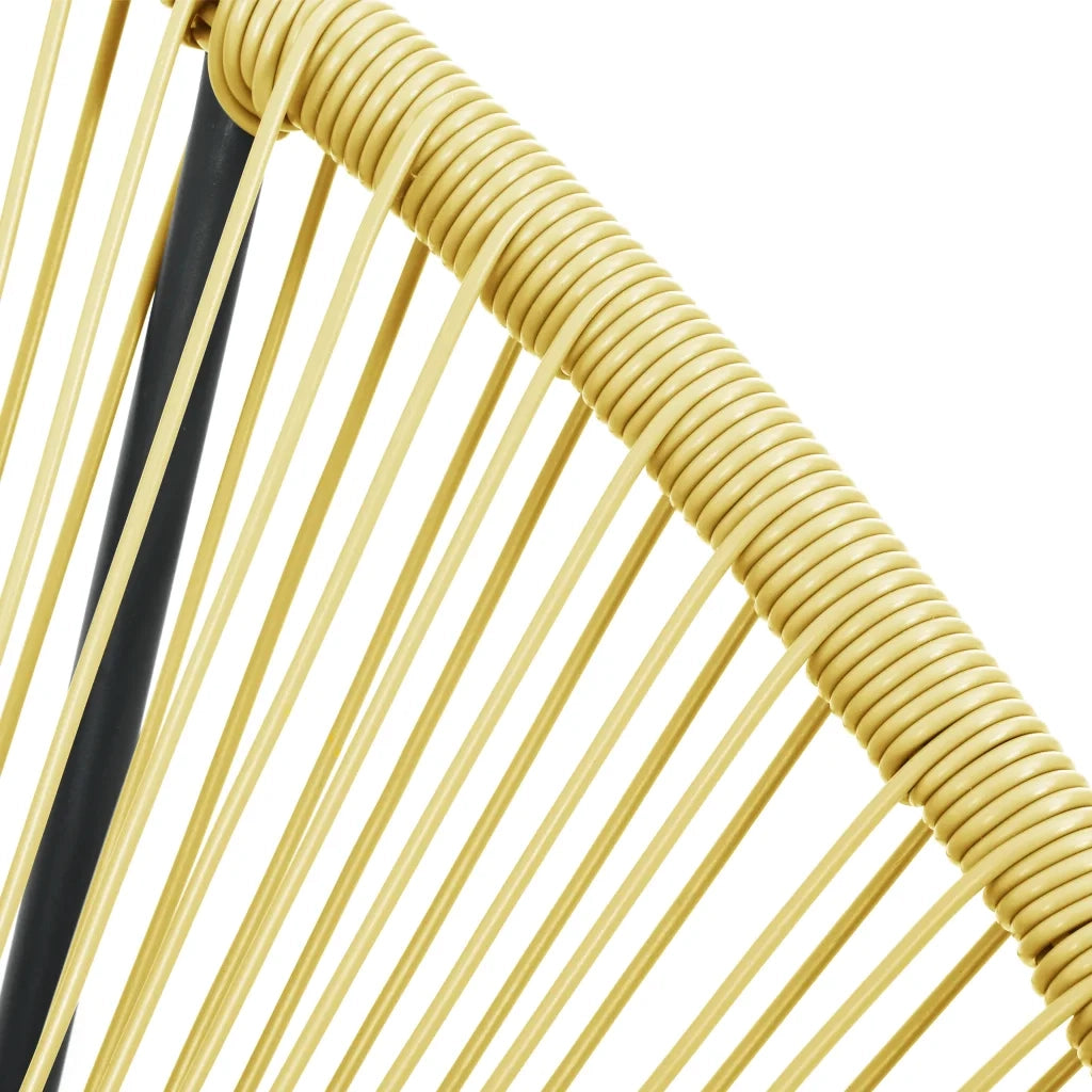 Sedia Acapulco per Giardino | Sedie da Esterno in Polyattan Beige