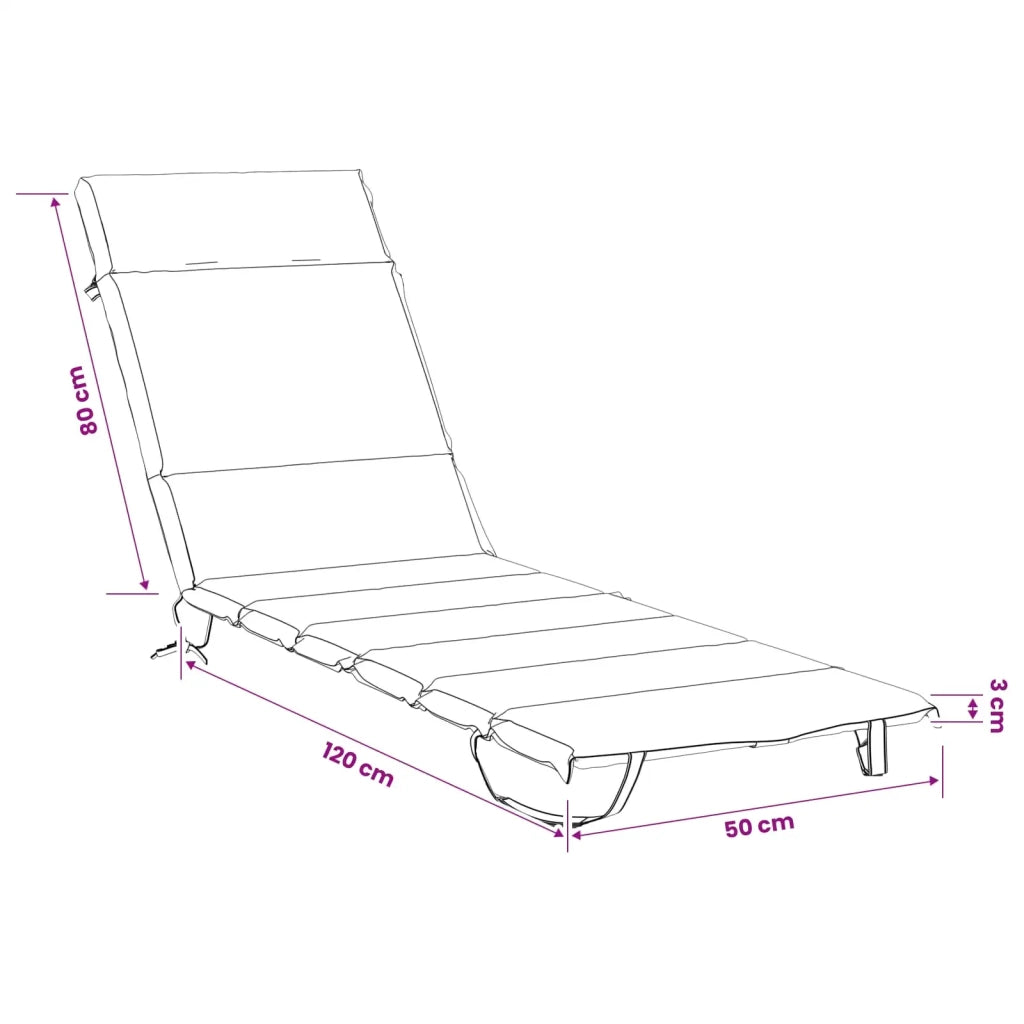 Cuscino per Lettino GEMERT 100% Poliestere Antracite 948451