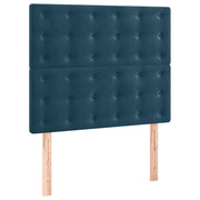 Testiera | Testata Blu Scuro 90x5x118/128 cm Velluto