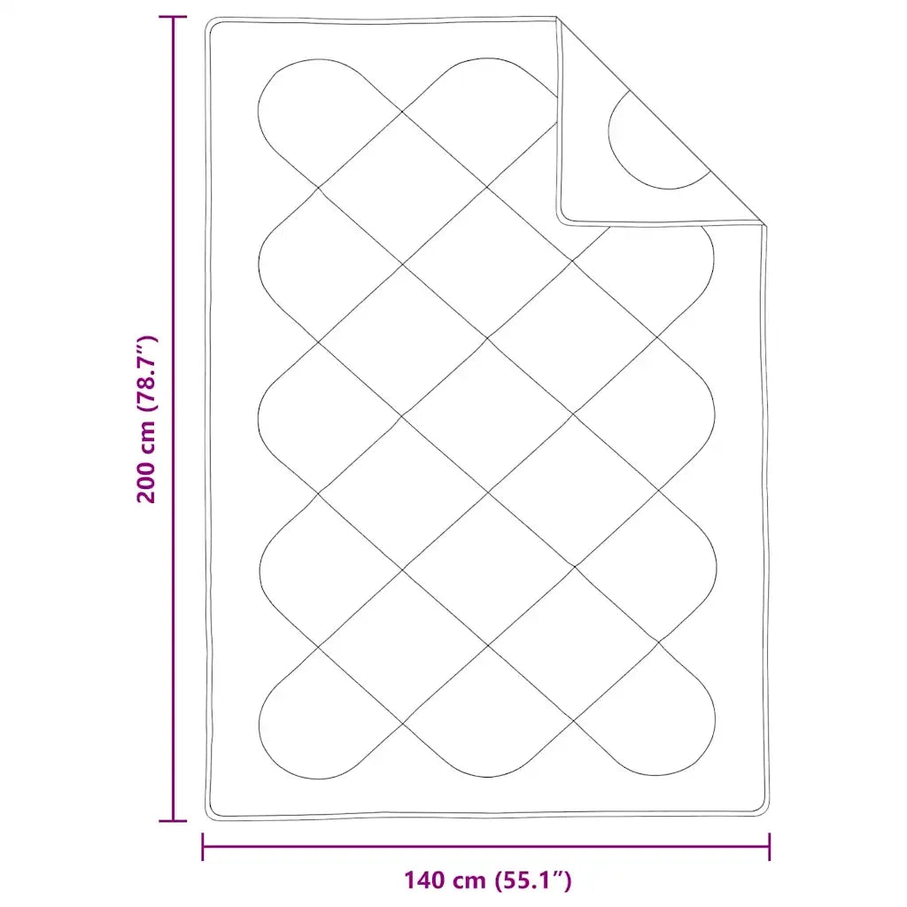 Piumone Bianco 200 x 140 x 4 cm Poliestere 42007758