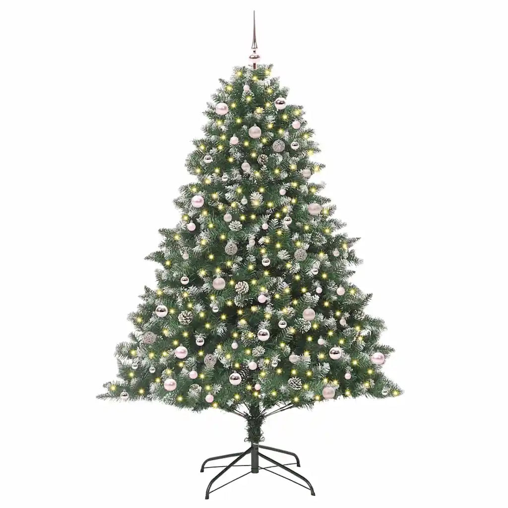 Albero di Natale artificiale con 300 LED Verde 240 cm