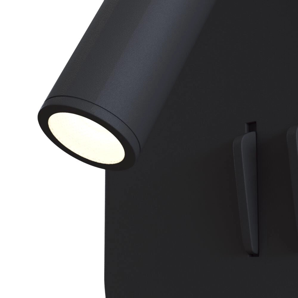 Applique Maytoni IOS 176 nera LED 9W 2 luci 3000K 550lm