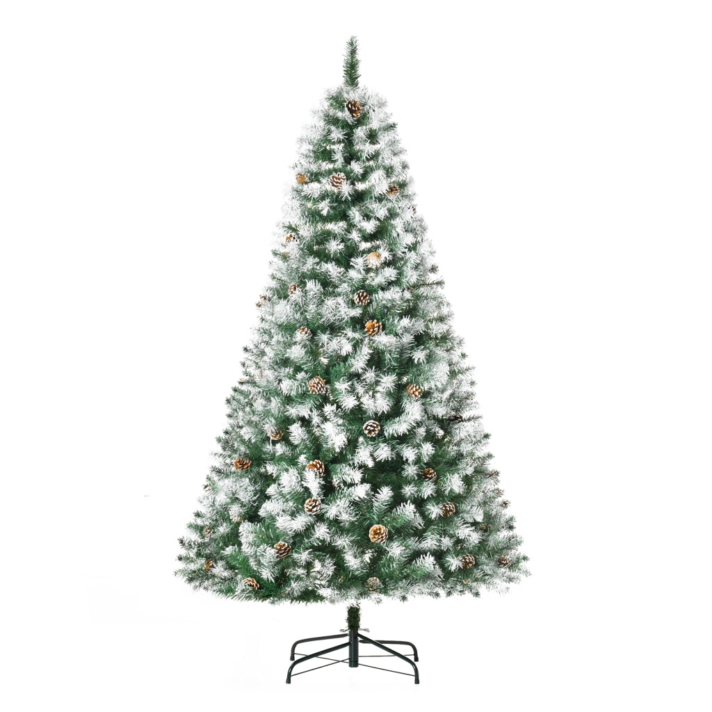 Albero di Natale artificiale ¨C zephmum ¨C con neve 180 cm