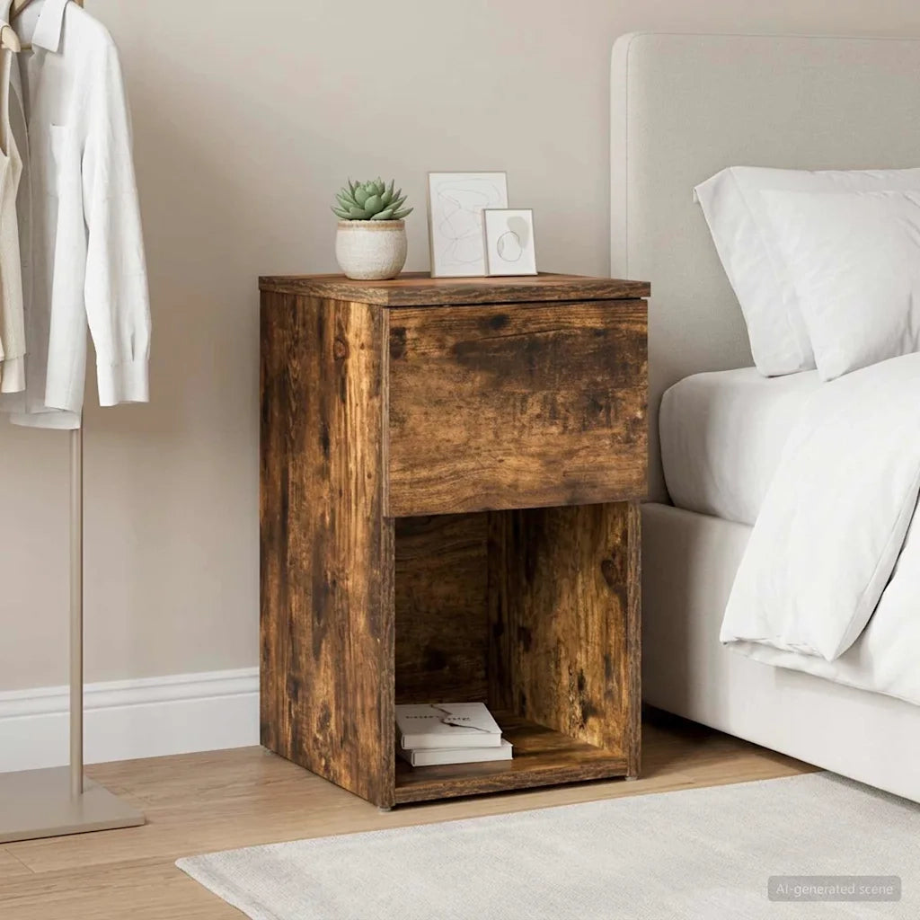 Armadietto per letto Rovere Fumo 29 x 31,5 x 49 cm 8001105