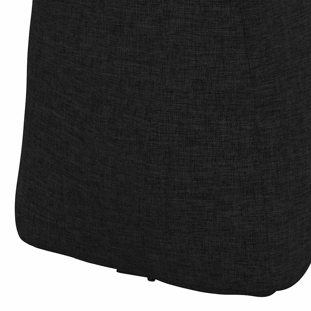 Cuscino per Schiena Nero 45 x 24 x 50 cm Tessuto 42014356