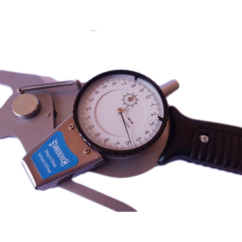 Trade Shop - Misuratore Rapido Per Esterni Spessimetro Micrometro 0-20mm 0.01mm 70mm -