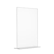 Porta avvisi con base a T da banco Bifacciale - A3 verticale