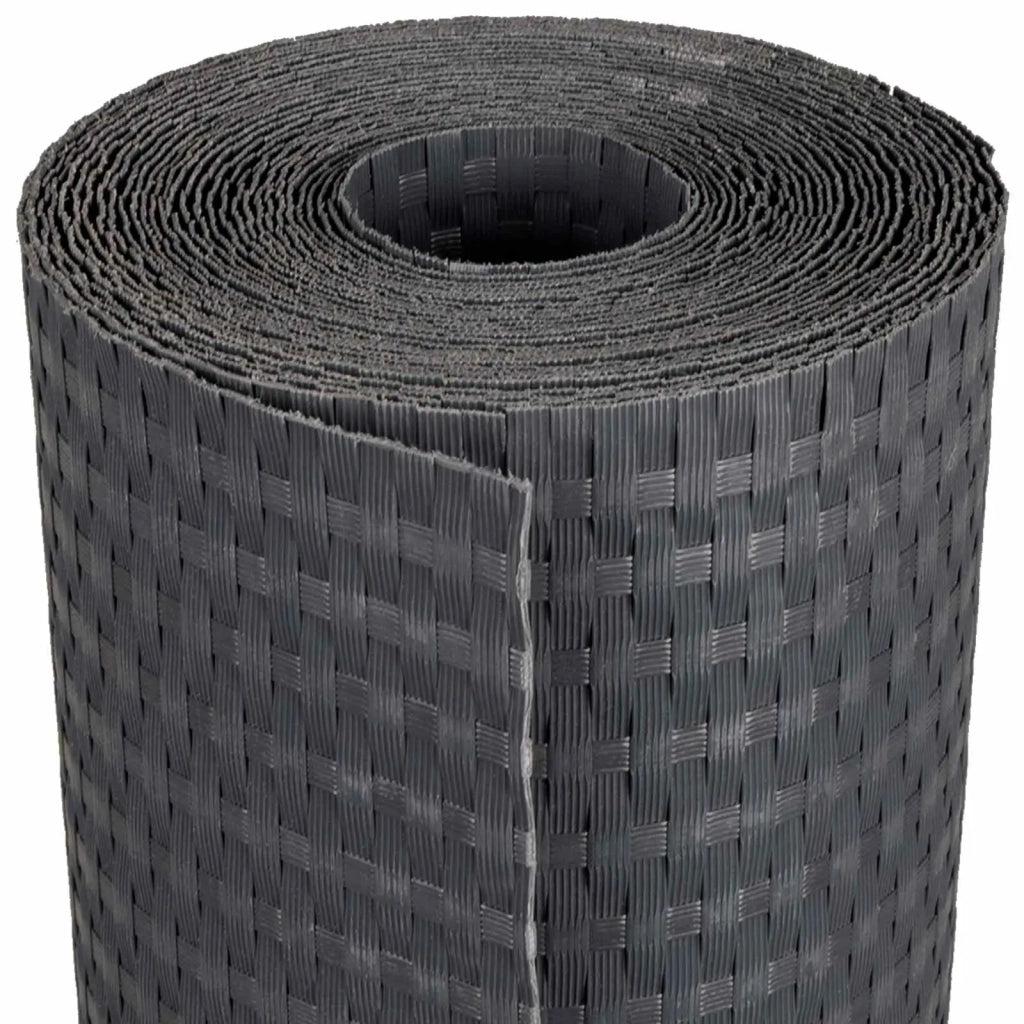 Schermo da balcone | Paravento da Balcone Grigio Scuro 300 x 80 cm polyrattan
