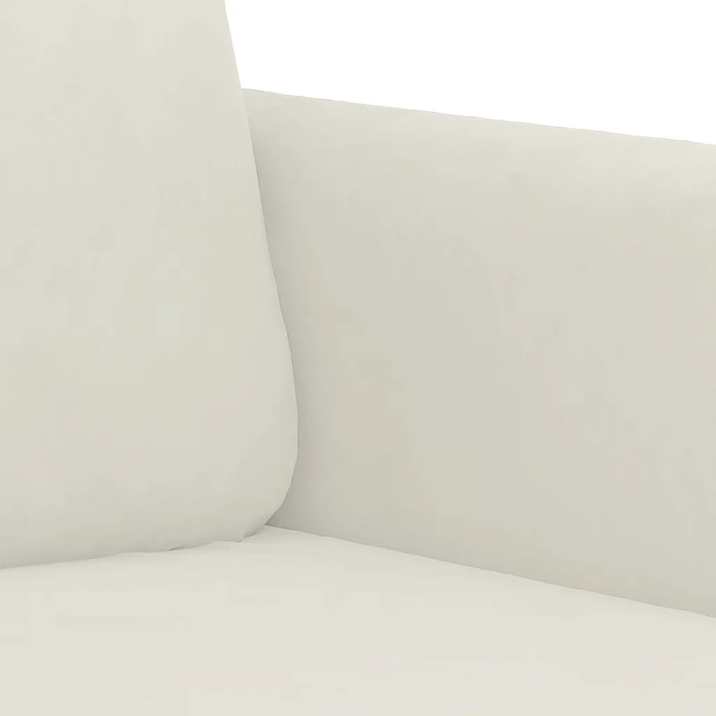 Divano a 2 Posti crema 140 cm in Velluto 359450