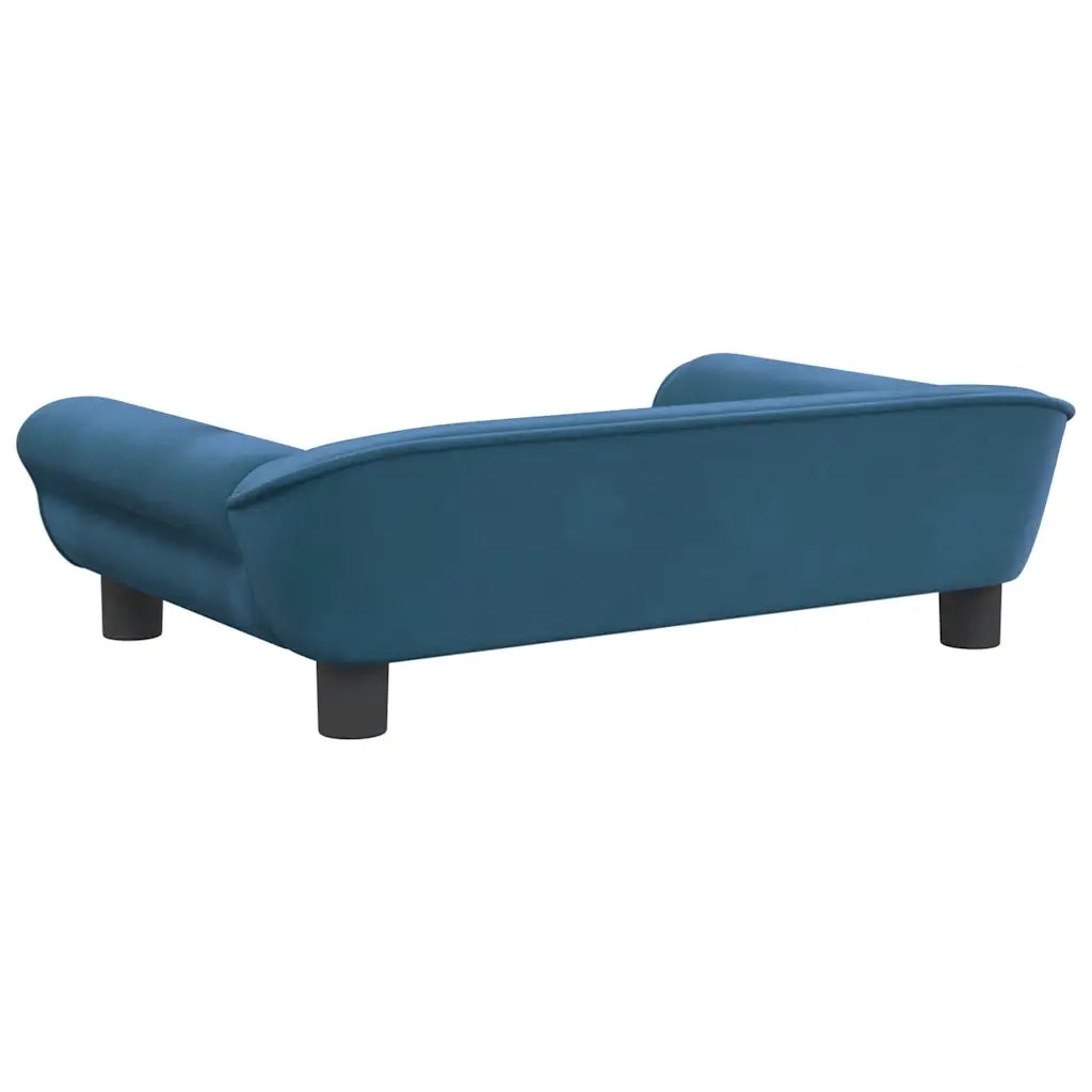 Divano per Bambini-Sofa-Divanetto Blu 70x45x26 cm in Velluto