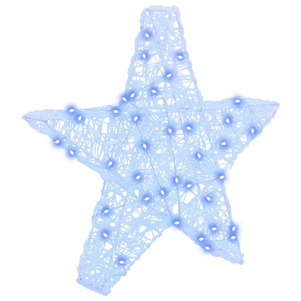 Stella 3D con 50 LED Blu 55 x 53.5 x 10 cm Acrilico 42019100