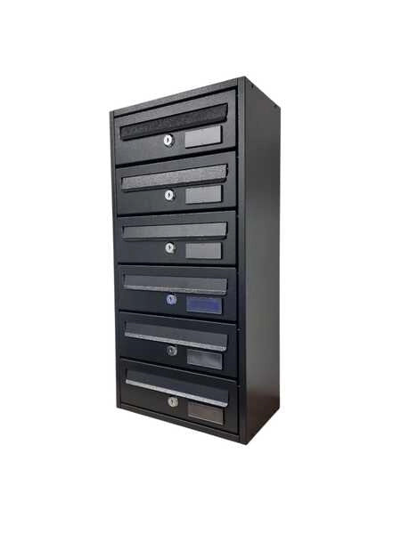 Cassetta Postale da Esterno MODULARE BoxoB Imperium 983 Con Cilindretto Numerato (RAL 7021) - 1 Comparto