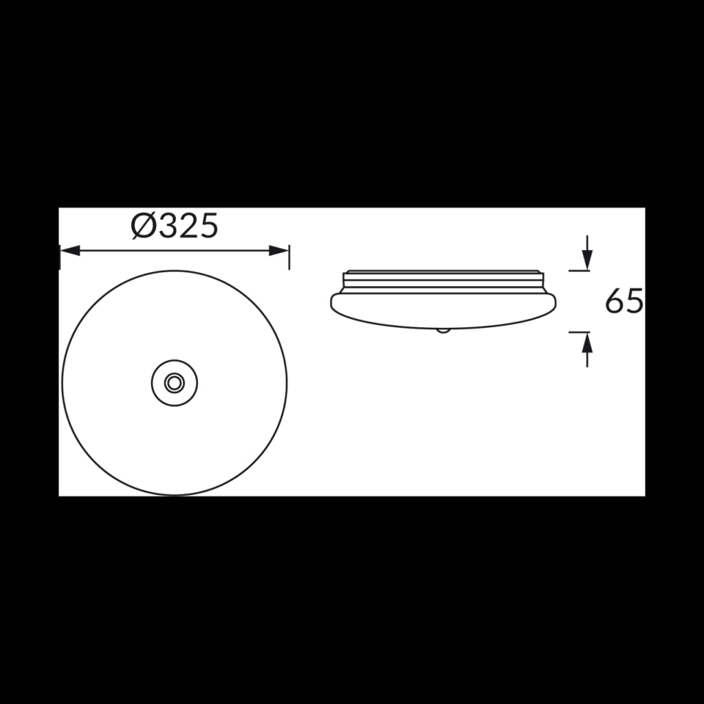 Plafoniera LED Struhm Winyl bianca Ø25,5 12W PIR 4000K