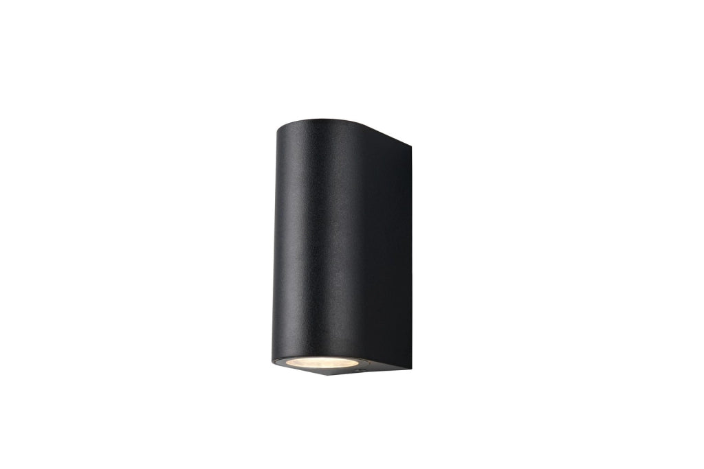 Applique esterna SORIA RL nera cilindrica 2xGU10 IP44