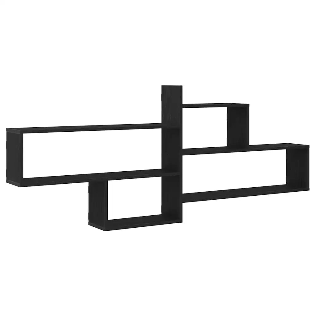 Mensola a Parete Rovere Nero 167,5x18x68 cm in Truciolato 868075