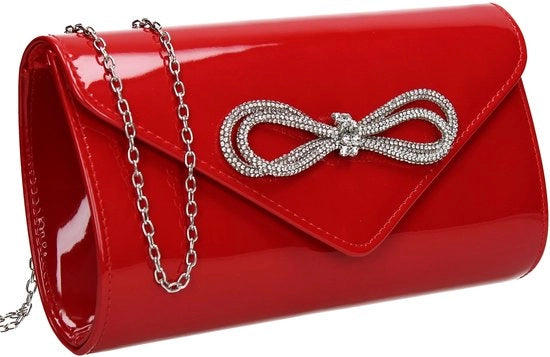 Borsa da sera per donna, colore rosso