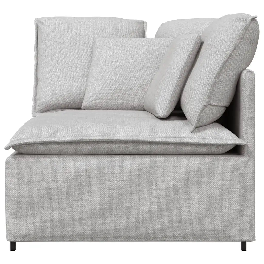 Modulo Angolare Divano Modulare con Cuscini Grigio Nuvola 100cm 4104456
