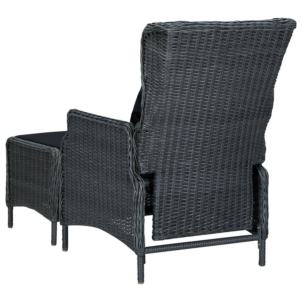 Set Mobili da Pranzo per Giardino 7 pz Grigio Scuro 3067844