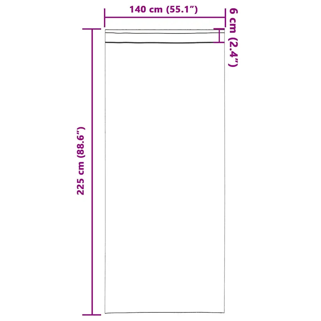 Tende Blackout con Anelli 2 pcs Marrone Chiaro 225 x 140 cm 4107480