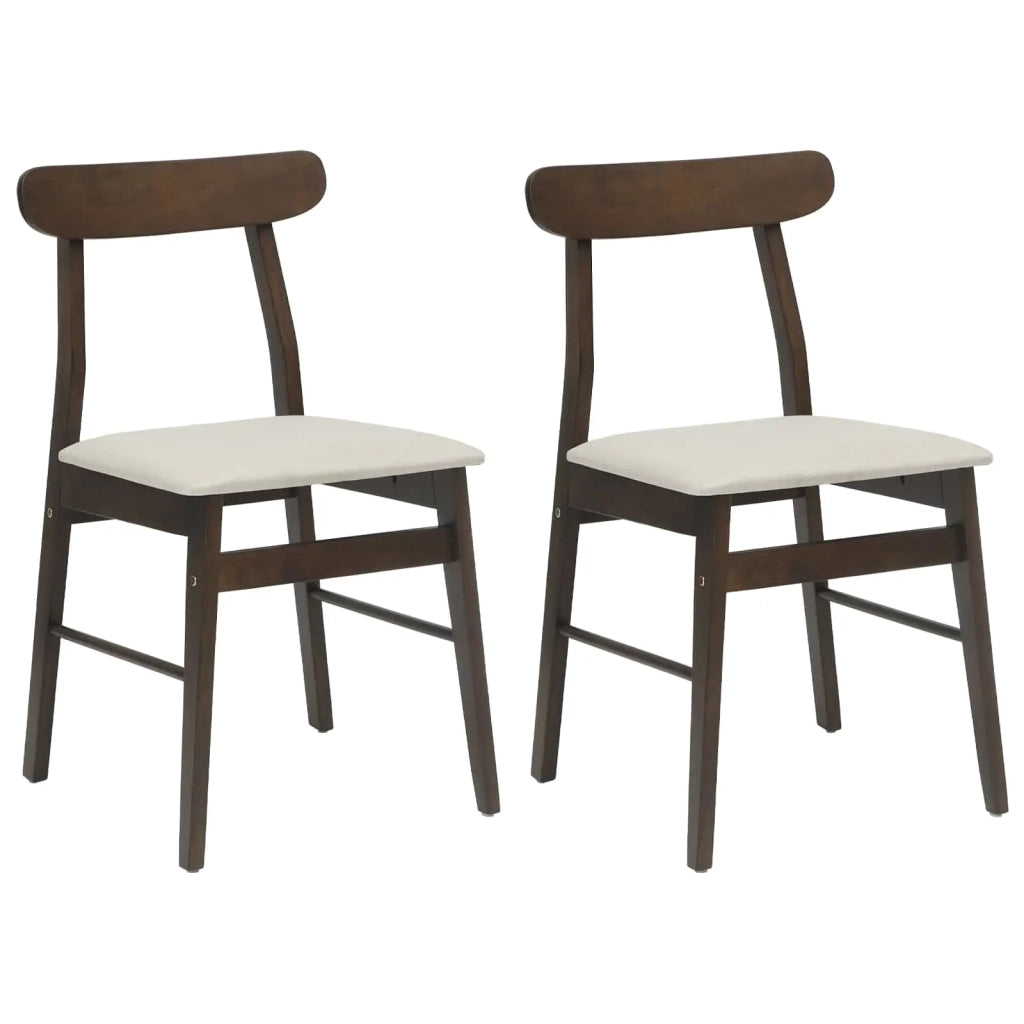 Sedia da pranzo 2 pcs Marrone Scuro e Chiaro 42020483