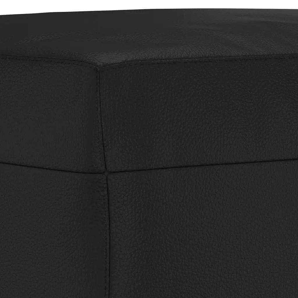 Set di Divani 3 pz con Cuscini Nero in Similpelle 3201755