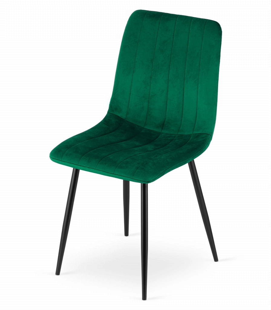 Sedia VALORA JEWA - Velluto verde scuro x 4