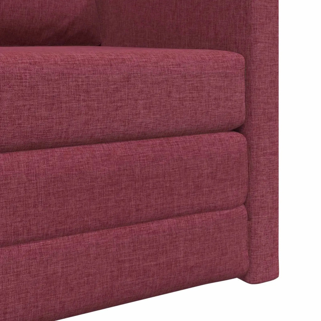 Divano letto Rosso Vino 74 x 77 x 81 cm Tessuto 4106624