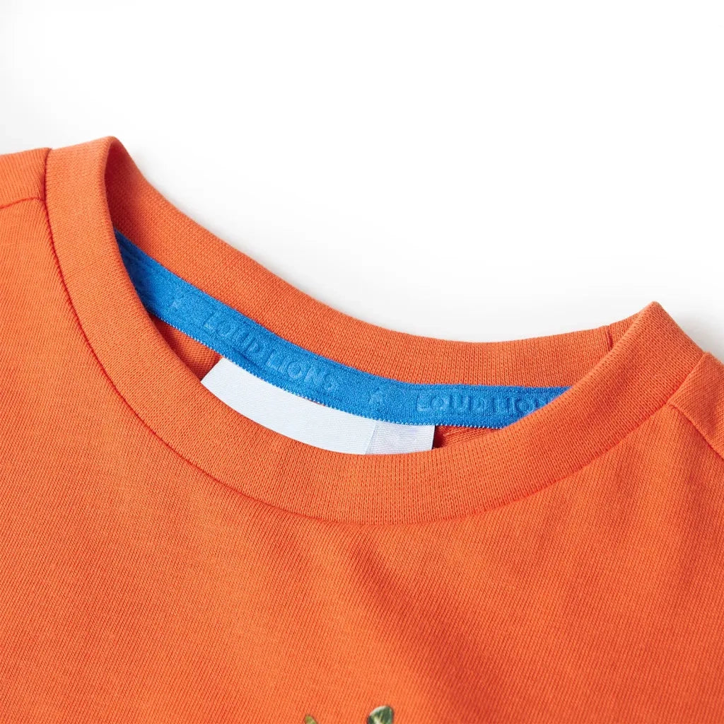 Maglietta per Bambini Arancione Brillante 140