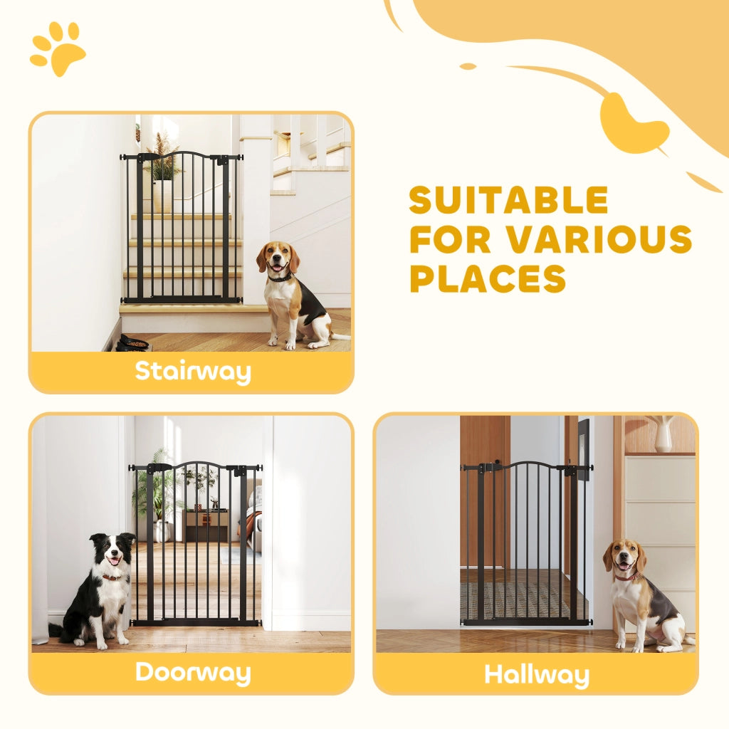 Barriera per cani estensibile ¨C zephmum ¨C Nero 74-80 cm