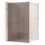 Parete Doccia Rea Flexi Brown / Chrome 100