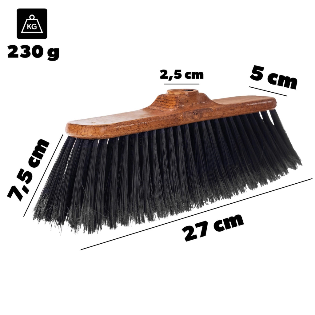 Scopa per pavimenti KADAX con testina universale da 27 cm