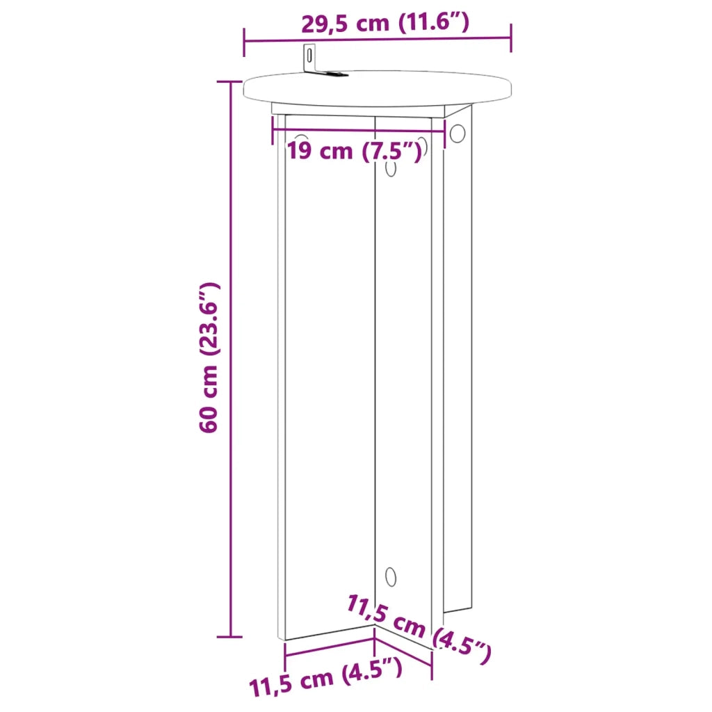Supporto per piante | Sostegno per piante 2 pz Bianco ?29,5 x 60 cm