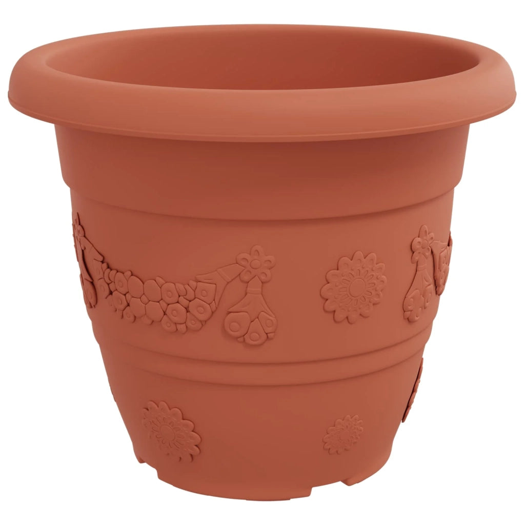 Vasi per Piante 24 pcs Rosso Mattone Ø 39 x 32 cm Plastica 3403284