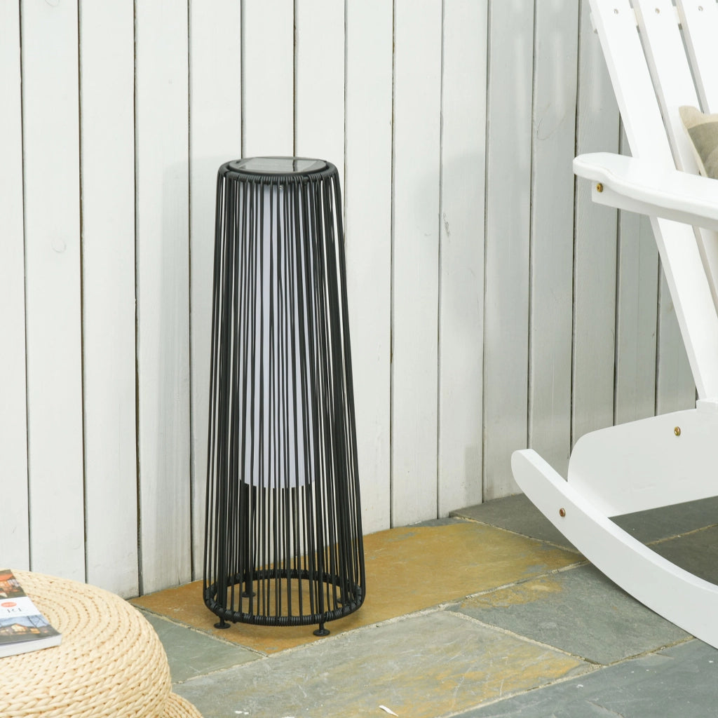 Lampada da giardino ¨C Minimal ¨C nero, resina, ? 21,5 x 61 cm