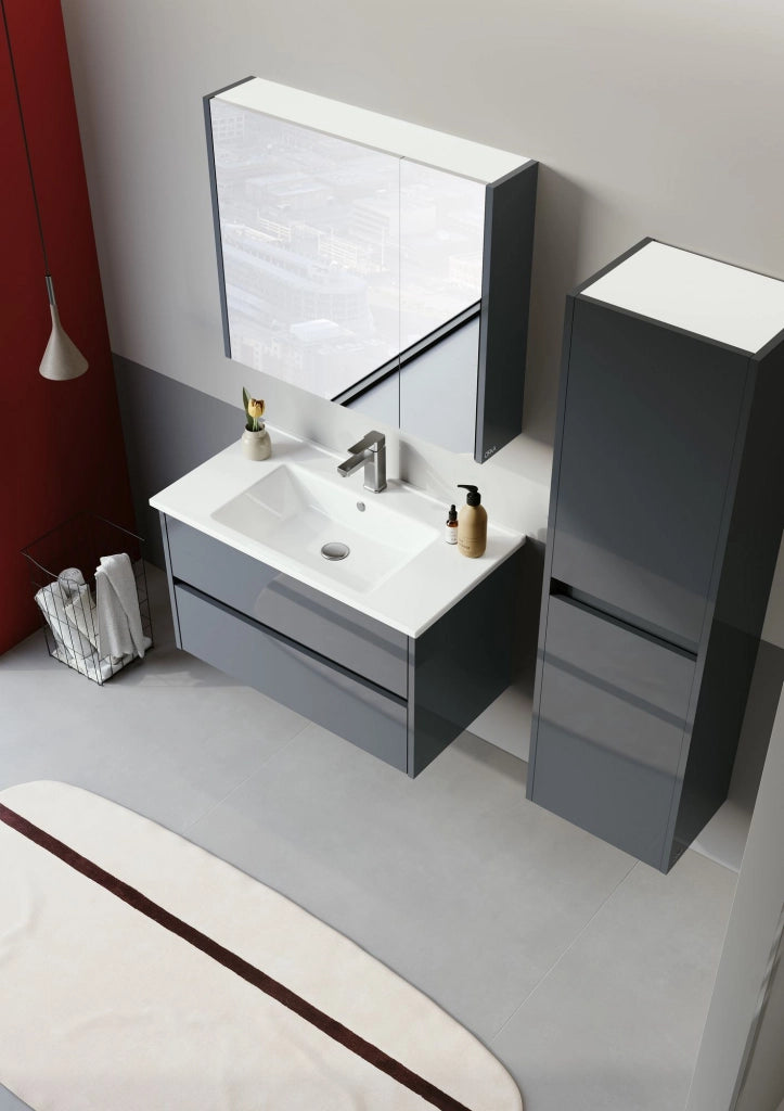 Mobile lavabo "Arno 85" - 85 x 45 x 52 cm - Antracite