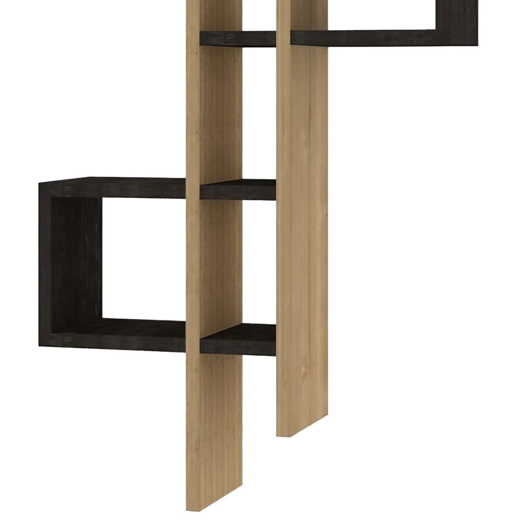 Cupello, Mensola 8 Ripiani, 54x20x108h cm Nero Antracite
