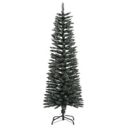 Albero di Natale Artificiale Sottile con Base Verde 120 cm PVC 345183