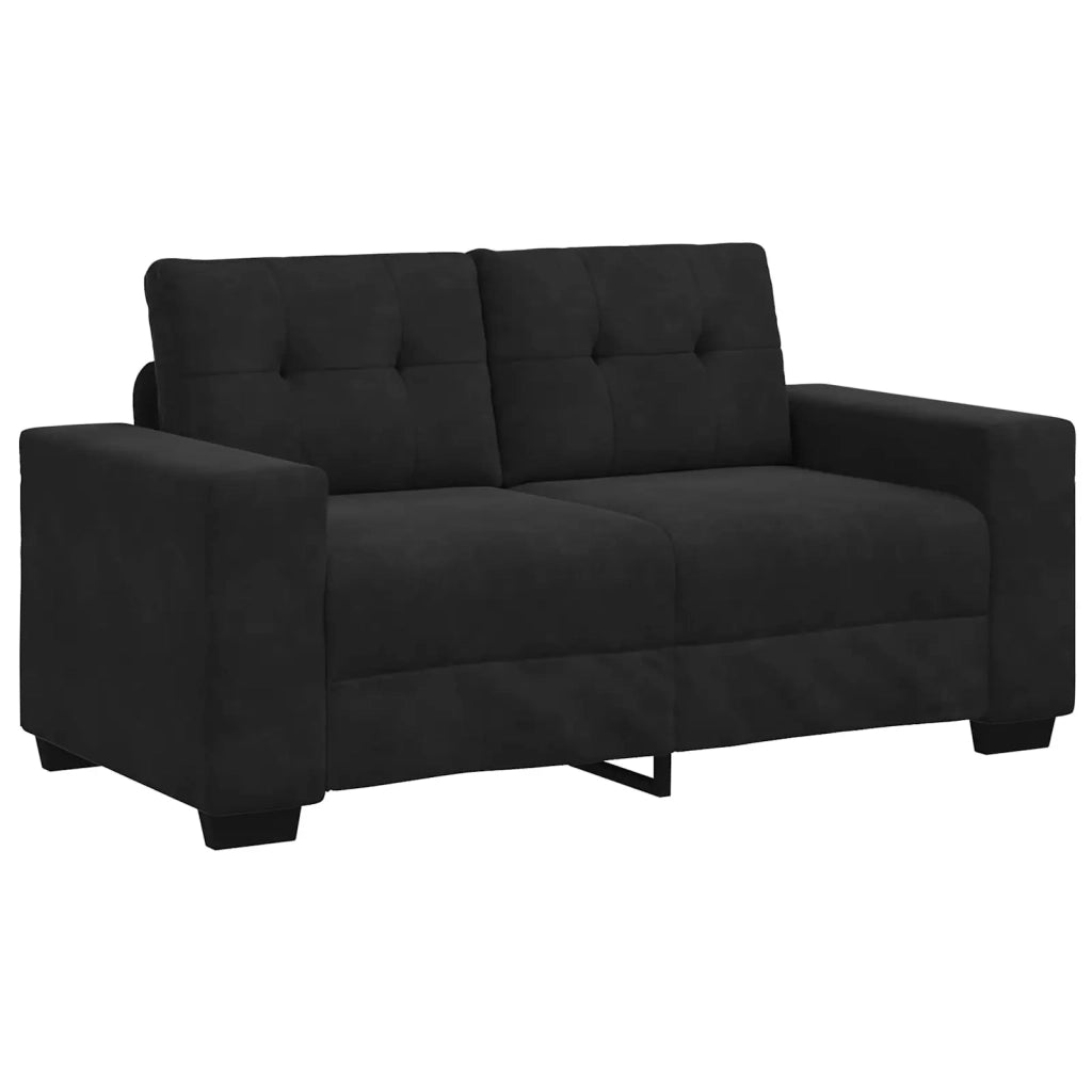 Set di divani 3 pcs Nero 221 x 80 x 80 cm Velluto 3324644