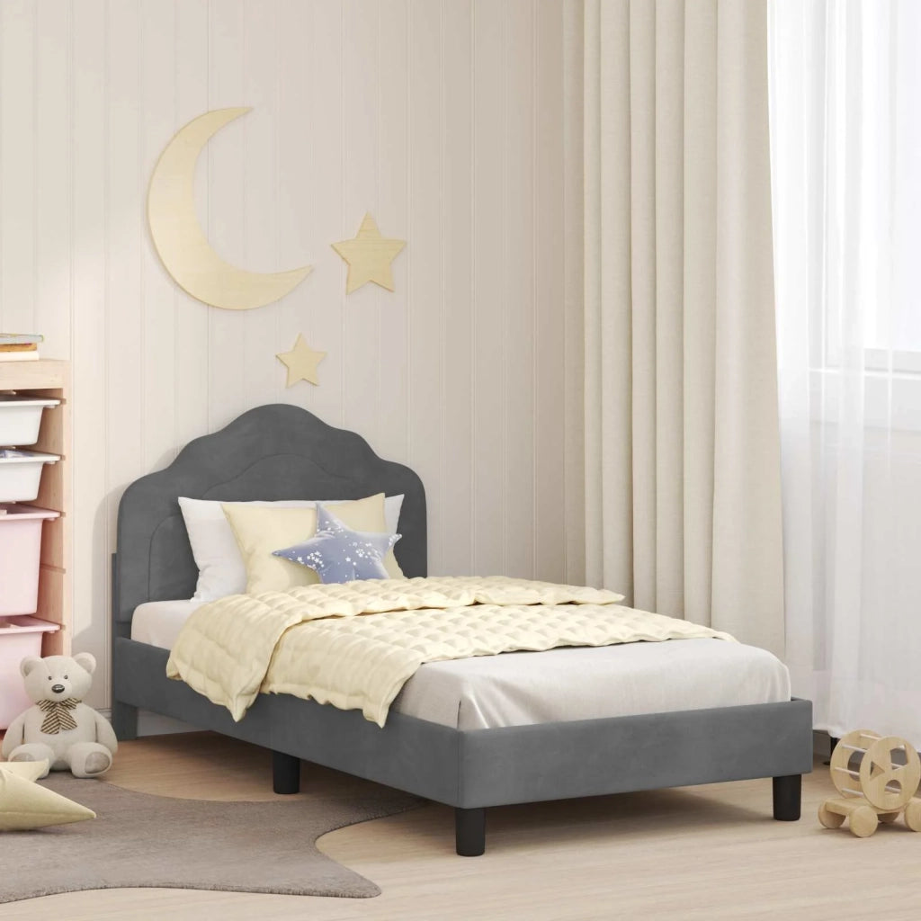 Struttura letto bambini con testata Grigio scuro 80 x 160 cm 42010937